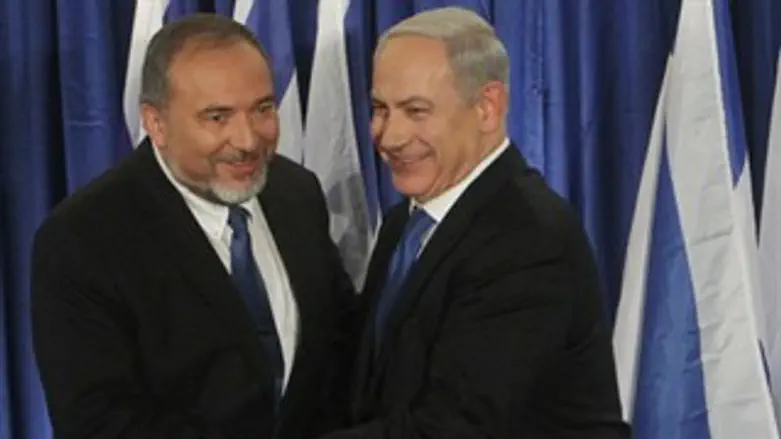 בנימין נתניהו ואביגדור ליברמן