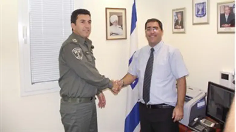 מנכ"ל המנהלת ומפקד מג"ב בהשקת המסלול