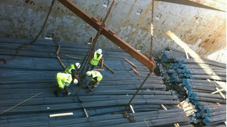 Some of the confiscated scrap metal