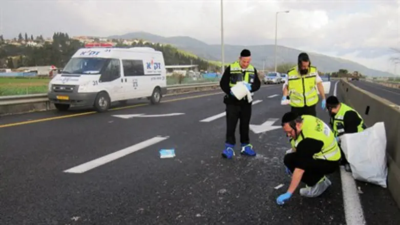 Scene of hit-and-run (ilustrative)