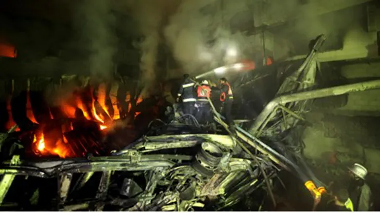 Aftermath of IAF airstrike in Gaza