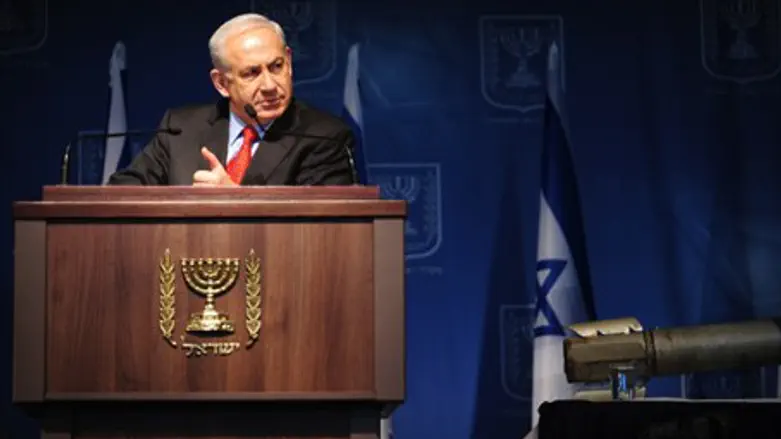 PM displays rocket to foreign diplomats