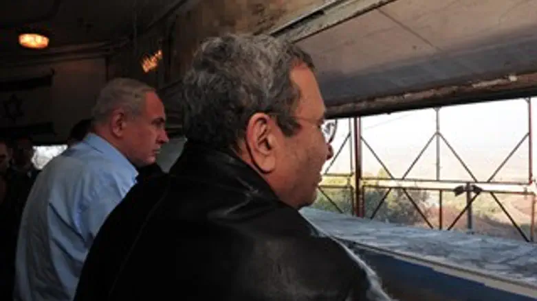 ברק ונתניהו בתצפית. הבוקר