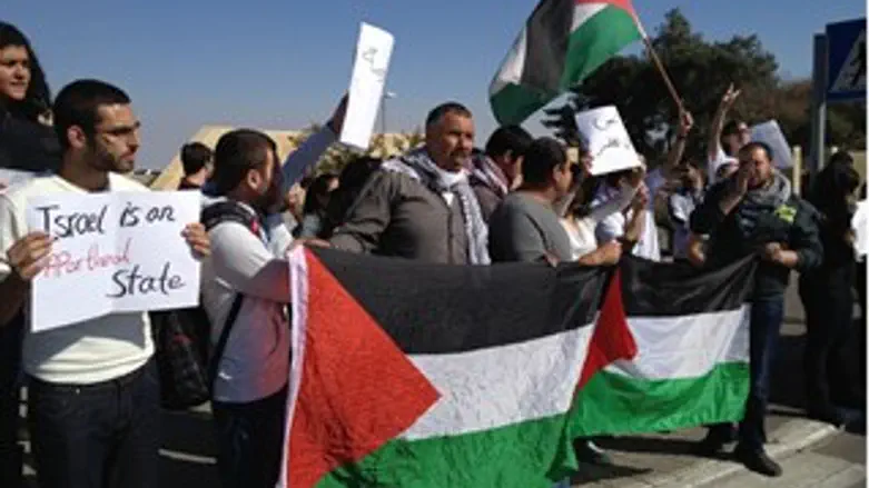 סטודנטים ערבים נגד "עמוד ענן". היום