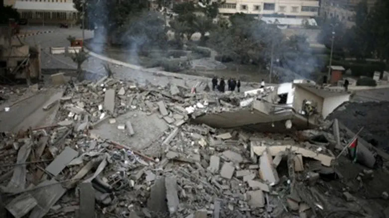 Rubble of Haniyeh HQ