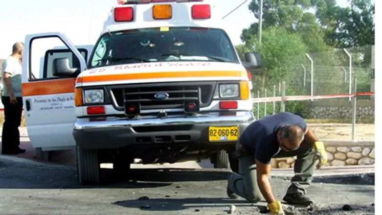 Ambulance races to the scene
