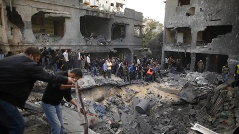 Aftermath of IDF strike in Gaza