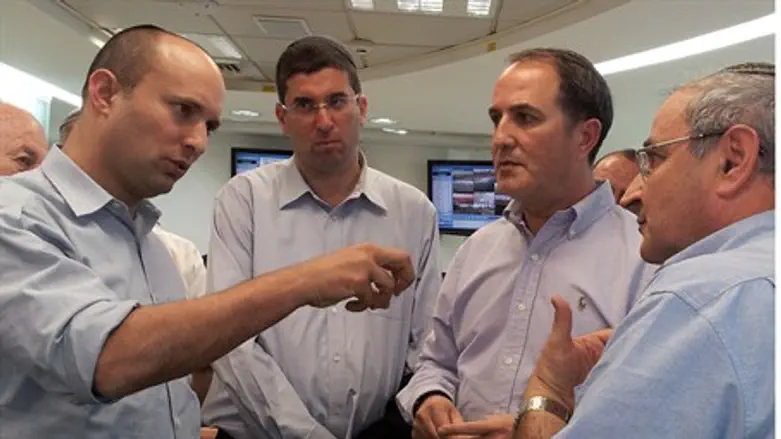 Bennett in protected space in Ashdod