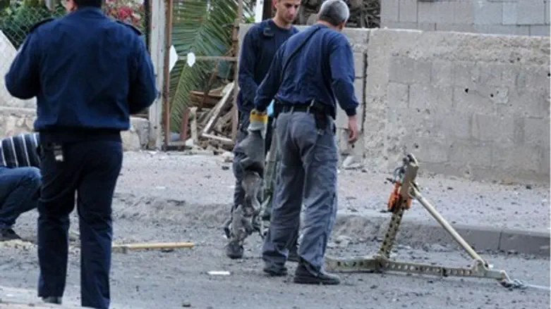 Бэер-Шева, место падения ракеты. Иллюстрация