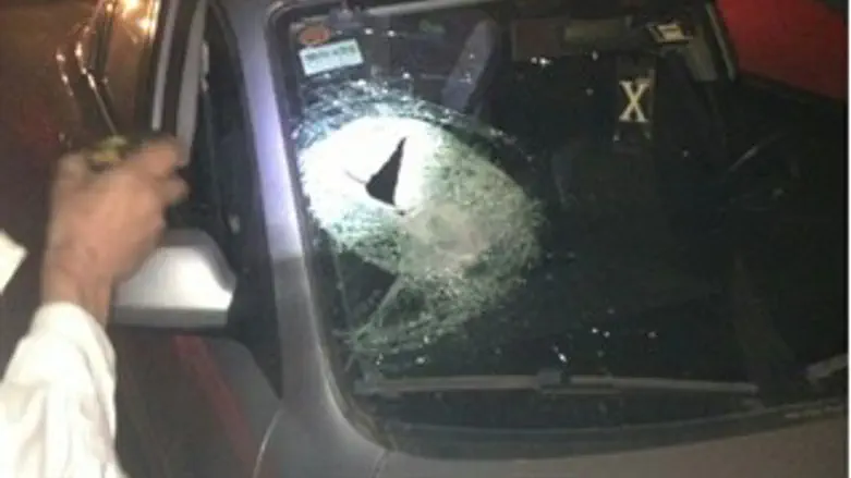 הרכב שנפגע הערב