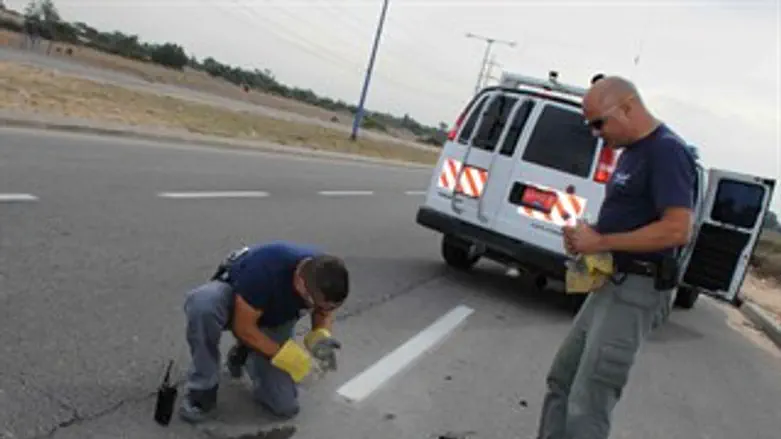 אתר פיצוץ רקטה.