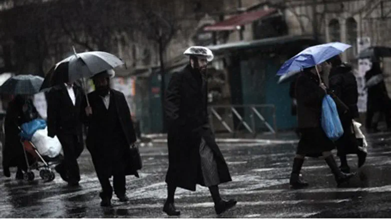 Rainy day in Mea Shearim, Jerusalem