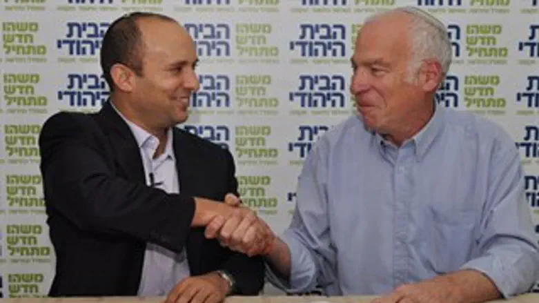 מתאחדים. אורי אריאל ונפתלי בנט