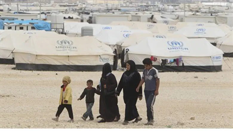 Syrian refugee city in Jordan near border