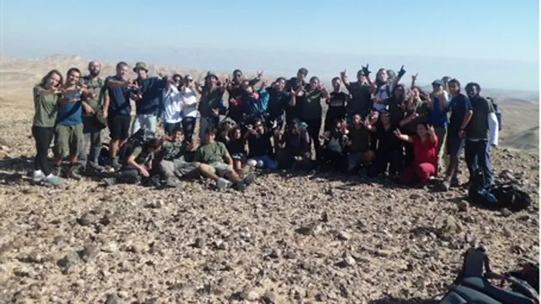 Amicgai students atop Masada