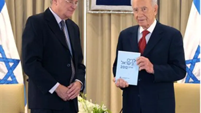 שמעון פרס ויצחק קדמן