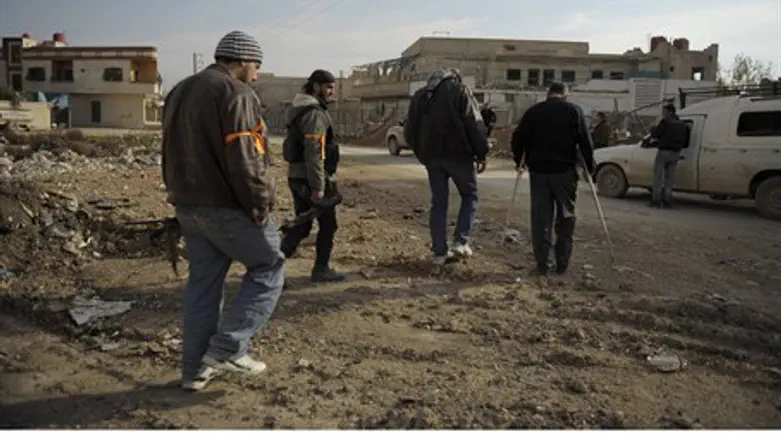 Free Syrian Army in Daraya, near Damascus