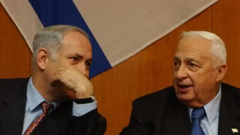 הולך בדרכו? נתניהו ושרון