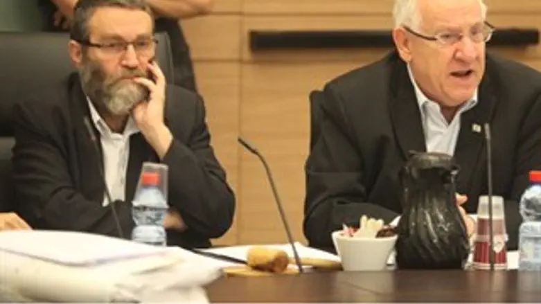 ריבלין וגפני בדיון