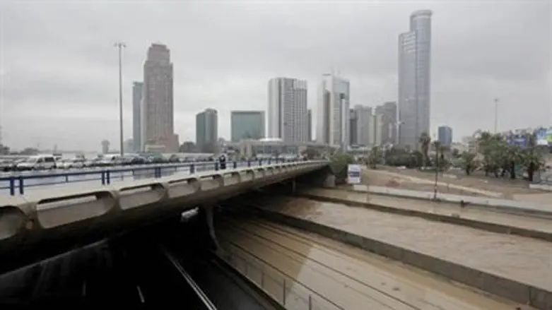 Flooding in Tel Aviv