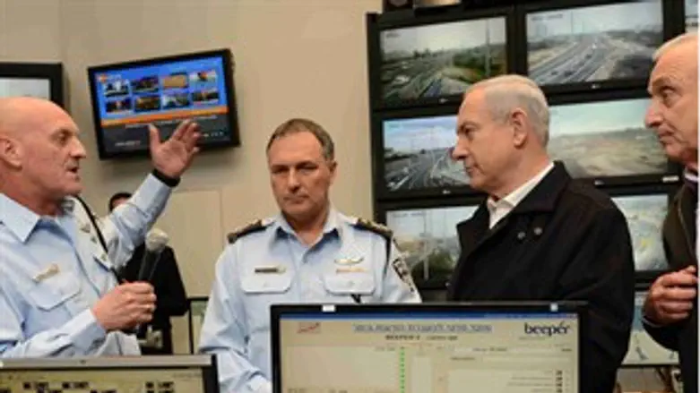 נתניהו בבית דגן היום.