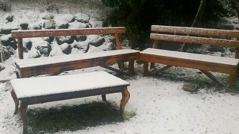 שלג במושב קשת