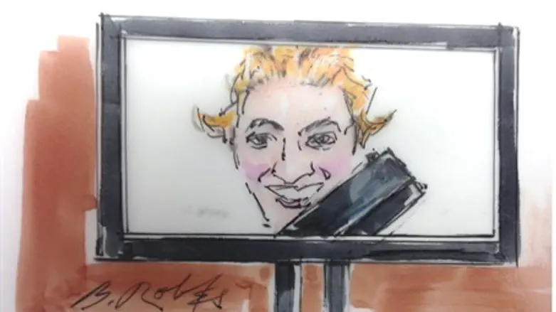 Court drawing of a picture taken by Colorado