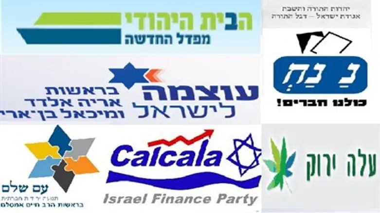 Israeli political parties logos 2013 election