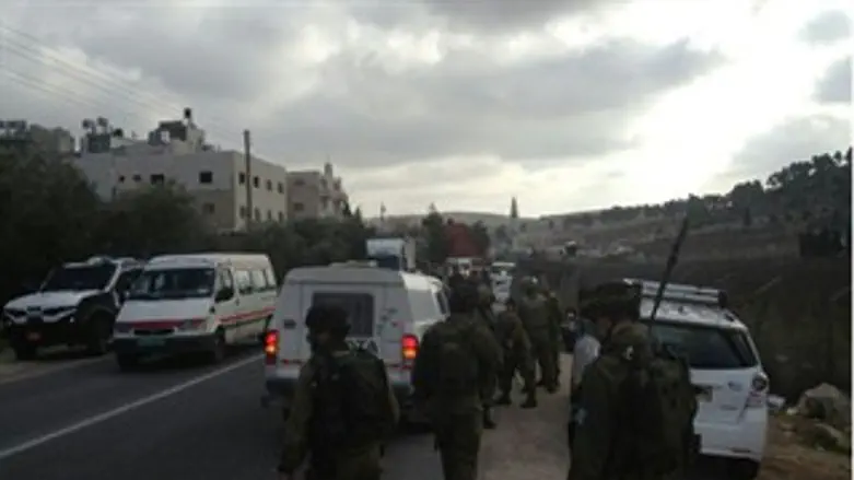 מקום ההתפרעות באל ערוב. 