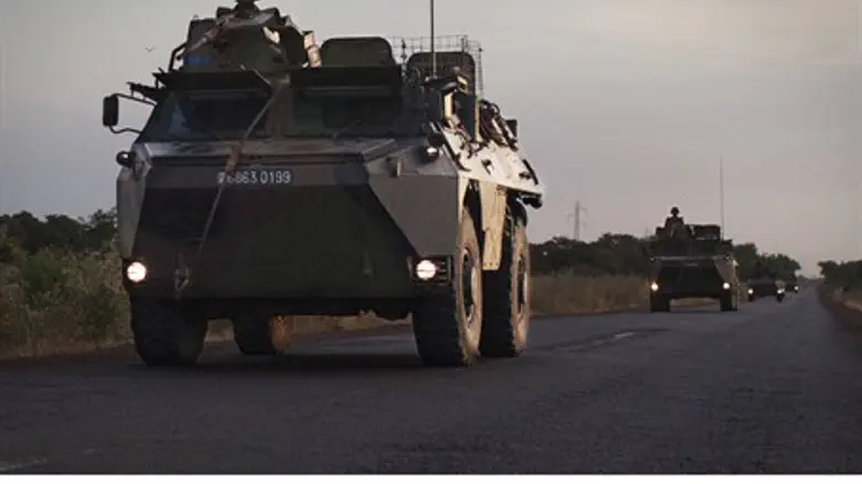French military vehicle in Mali