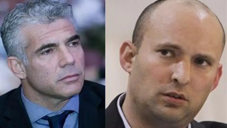 Yair Lapid and Naftali Bennett