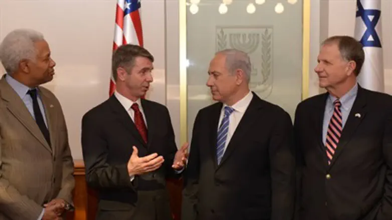 Netanyahu meets with a delegation of Congress