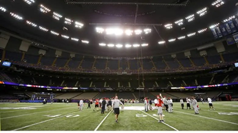 San Francisco 49ers practice at Superdome