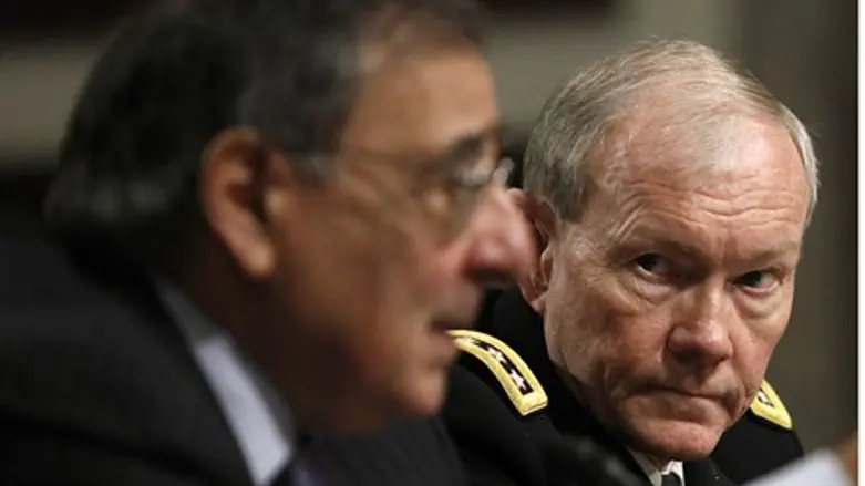 Panetta and Dempsey during testimony before S