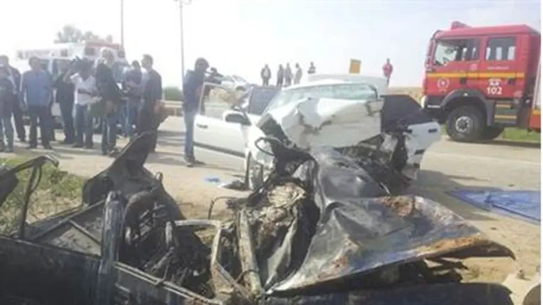 The scene of the crash