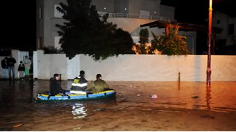 השיטפונות בבת חפר