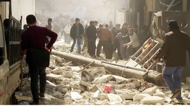 Site of Aleppo explosion