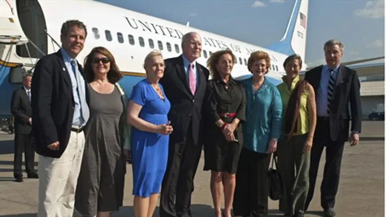 A U.S. congressional delegation, led by Leah