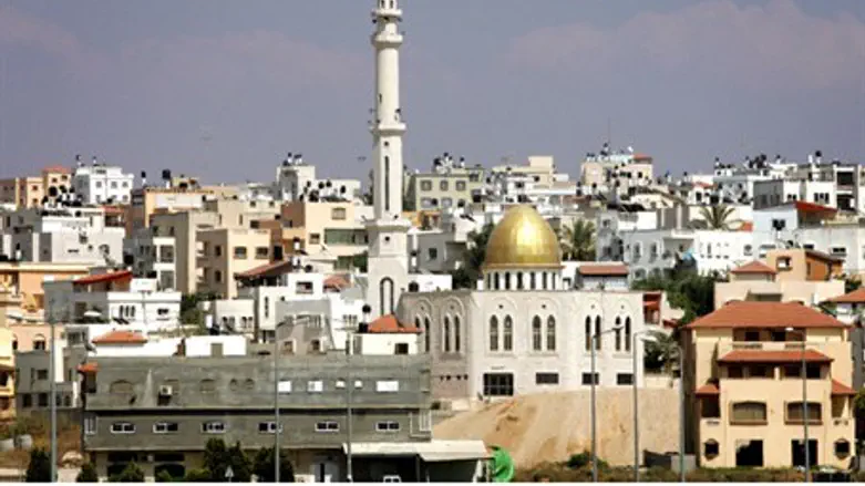 Taibe, one of the large Arab towns in the "tr