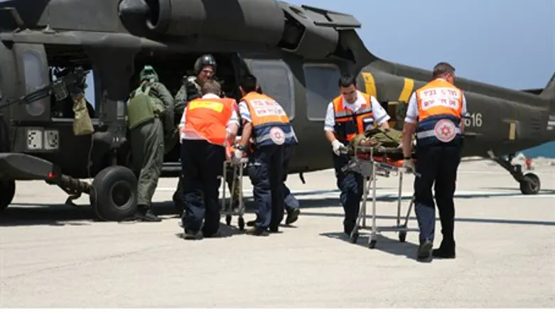 Evacuating the wounded