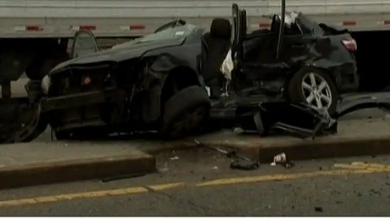 Scene of the hit and run that killed the Glau
