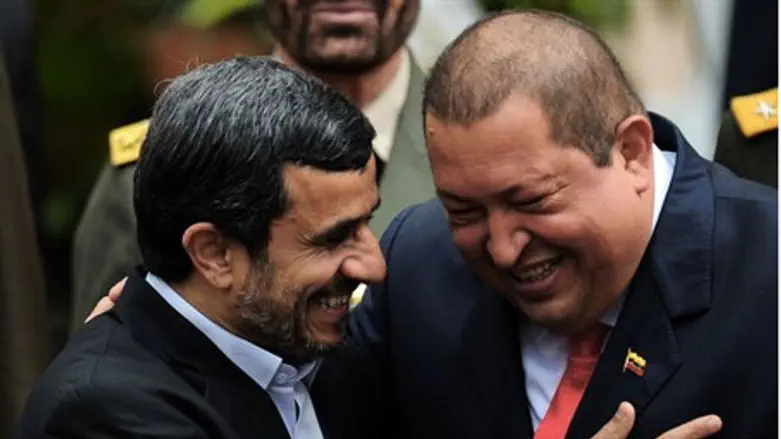 Hugo Chavez and Mahmoud Ahmadinejad