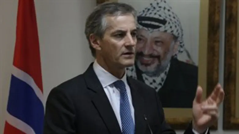 שר החוץ הנורבגי ברמאללה