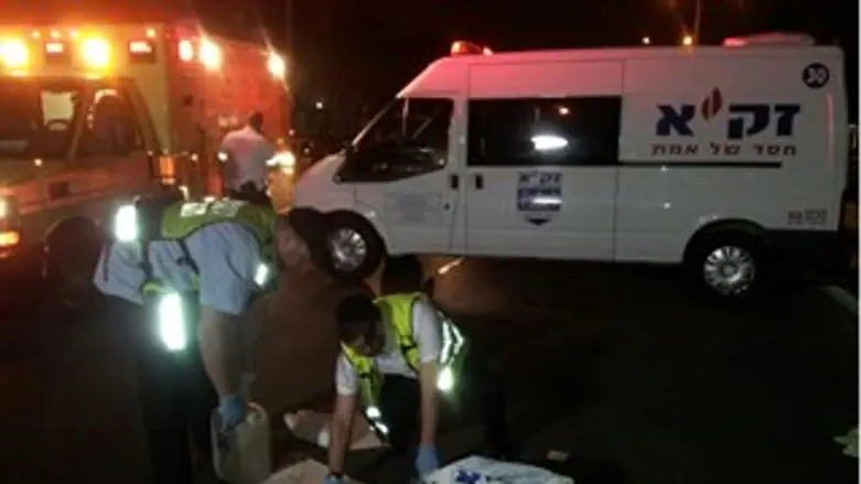 צוות זק"א בזירת האירוע