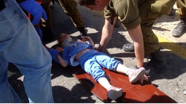 A child injured in Wednesday's accident being