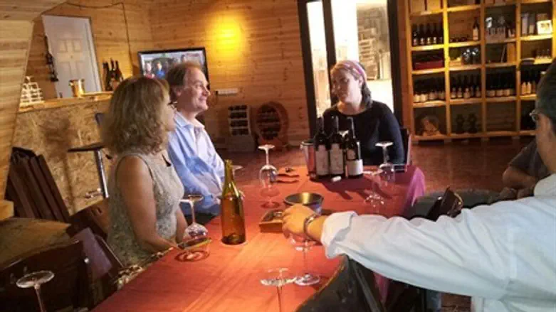 Yves and Maria Nidegger (L) at th Rechelim Wi