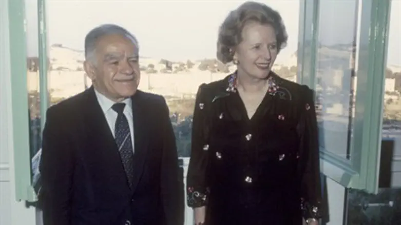 British PM Margaret Thatcher in Israel