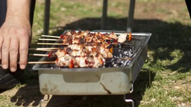 מנגל על האש