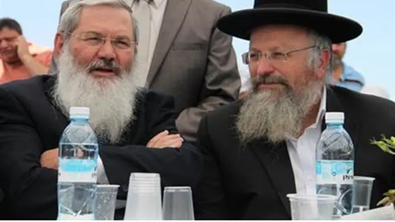 Rabbi Ben Dahan with Rabbi Shmuel Eliyahu