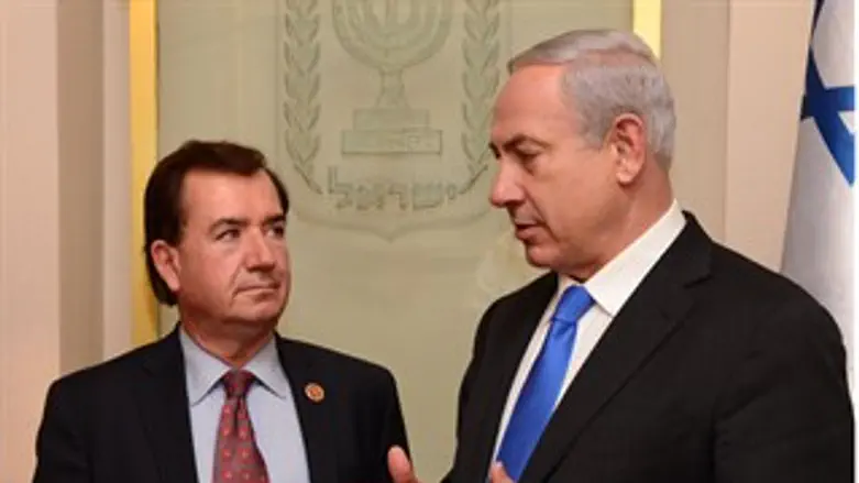 נתניהו עםפ ראש הועדה לענייני חוץ